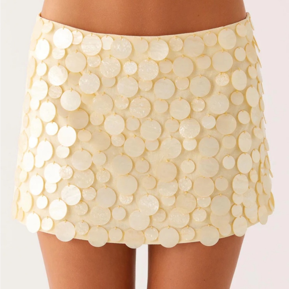 Peppermayo Movie Star Mini Skirt - Yellow
